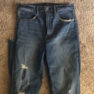 Super high rise skinny jeans